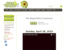 Tablet Screenshot of payitforwardday.com